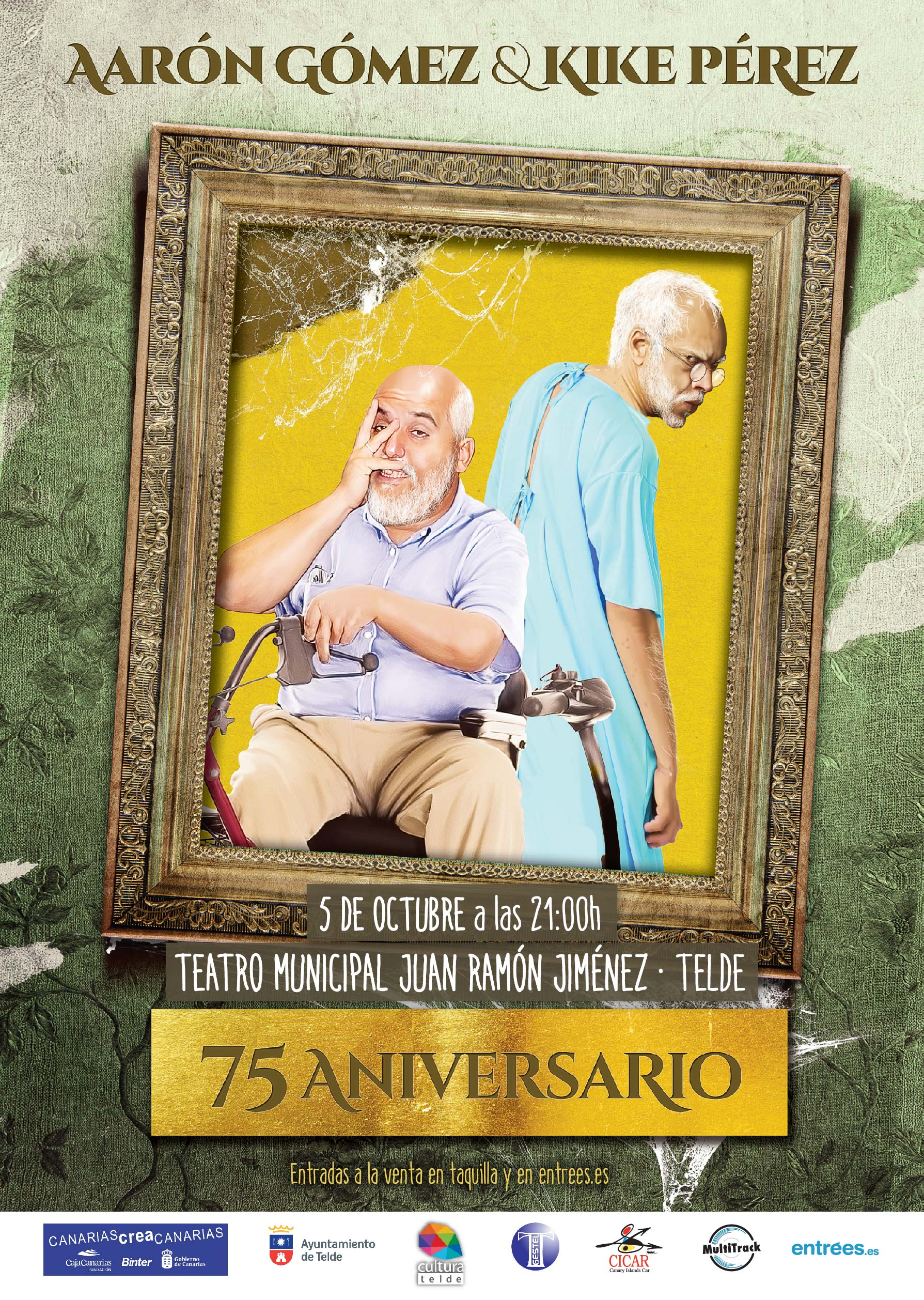 Aarón Gómez y Kike Pérez en el Teatro Juan Ramón Jiménez de Telde